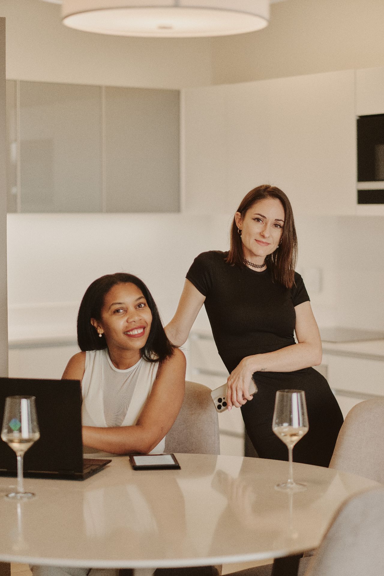 Carol Kabaale working with a client