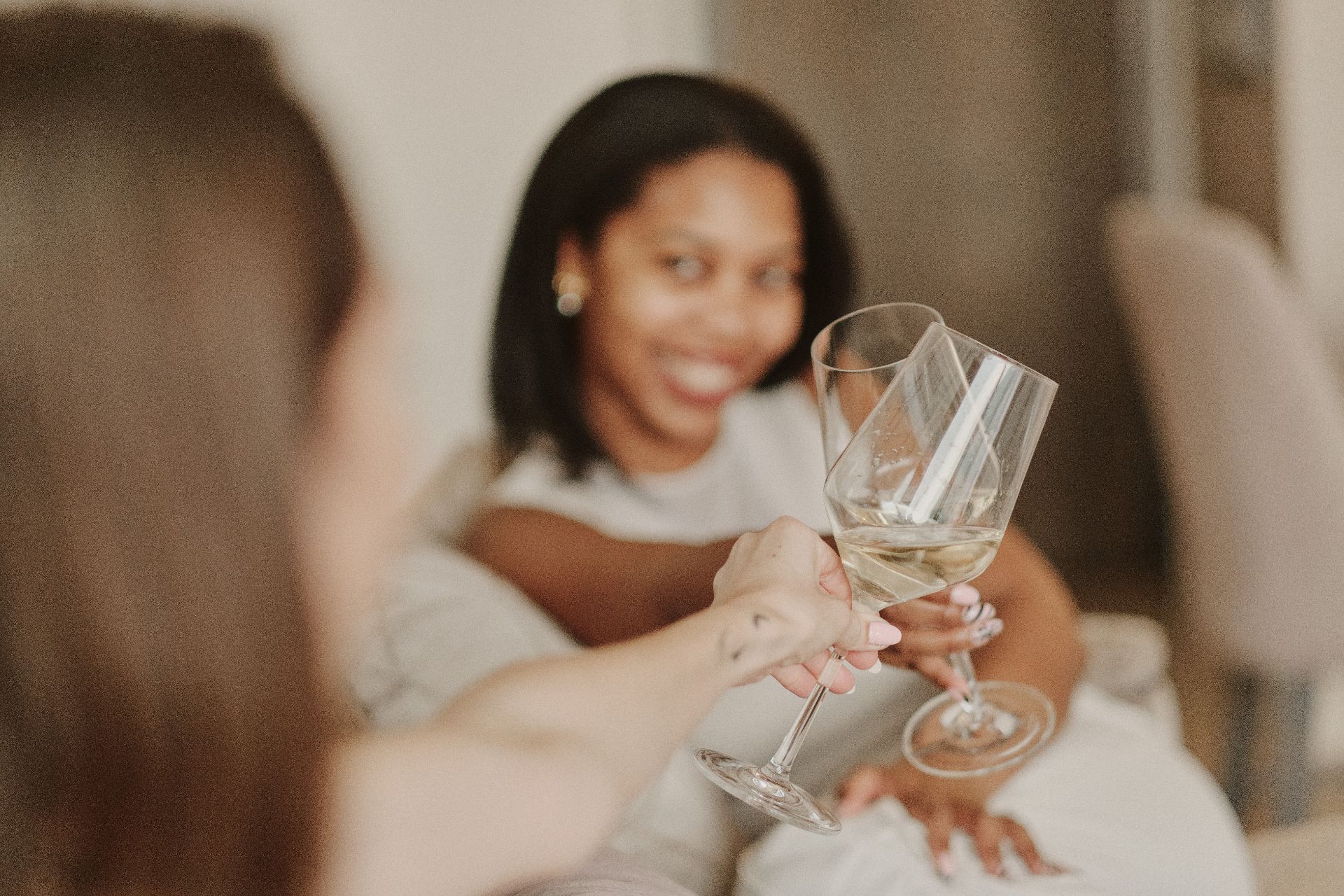 Carol Kabaale reviewing client campaign performance data