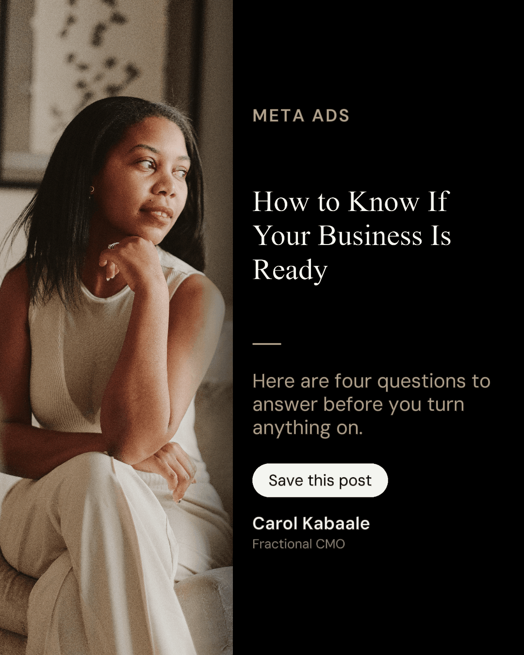 Carol Kabaale, Fractional CMO and Paid Visibility Strategist